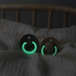 BIBS 2 Pack Colour Latex Pacifier (Glow in the Dark)