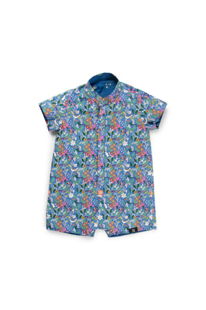 Maison Q Nine Yards Reversible Boy Onesie