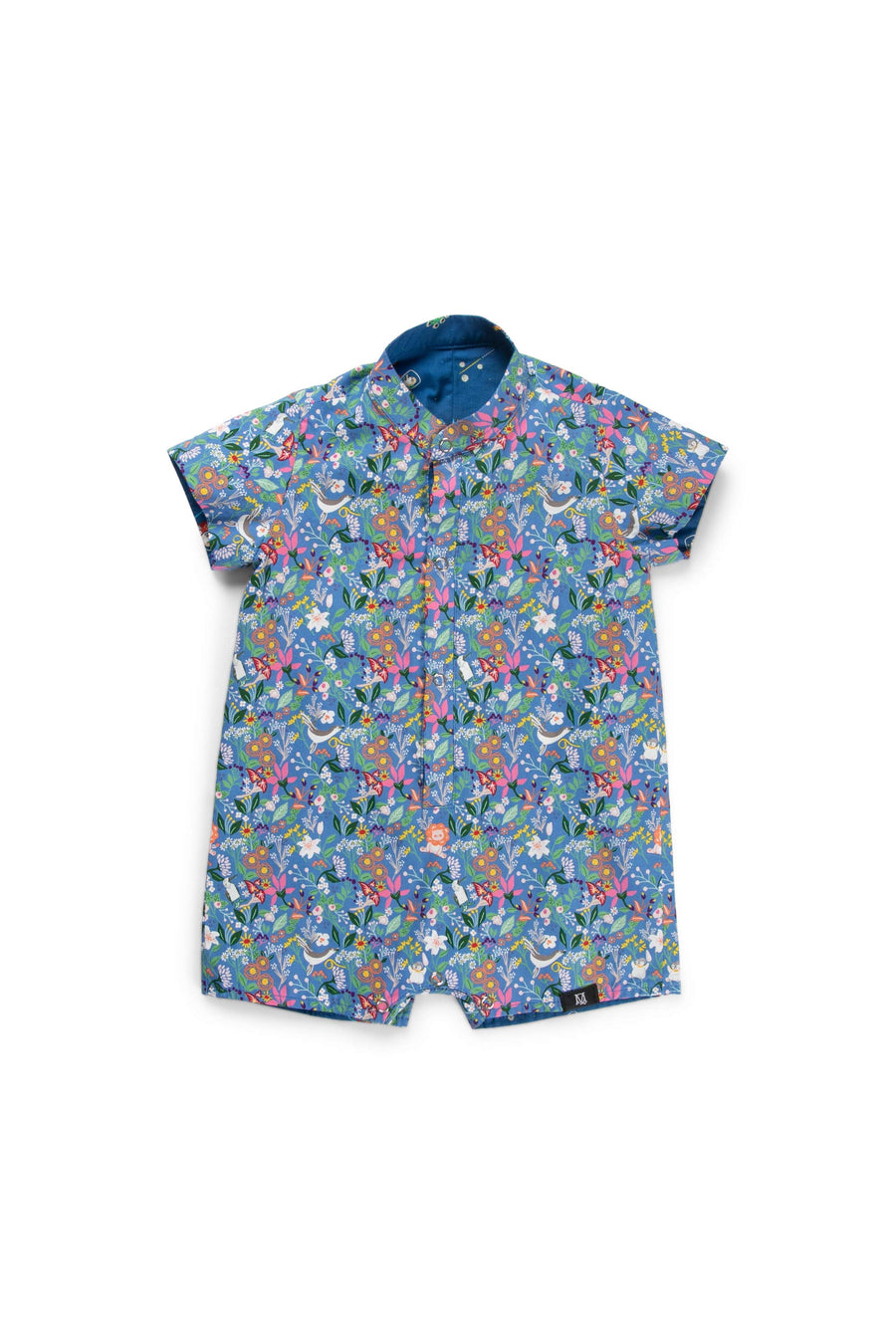 Maison Q Nine Yards Reversible Boy Onesie