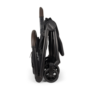 Nuna VIAA cabn Stroller in Caviar - folded