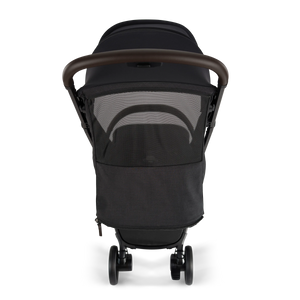 Nuna VIAA cabn Stroller in Caviar - rear canopy ventilation