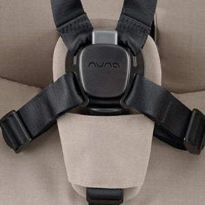 Nuna VIAA cabn Stroller in Chateau - MagneTech magnetic buckle