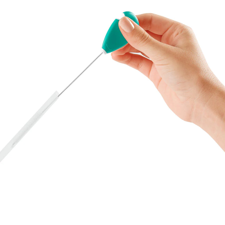 OXO Tot On the Go Straw & Sippy Cup Top Cleaning Set (Teal)