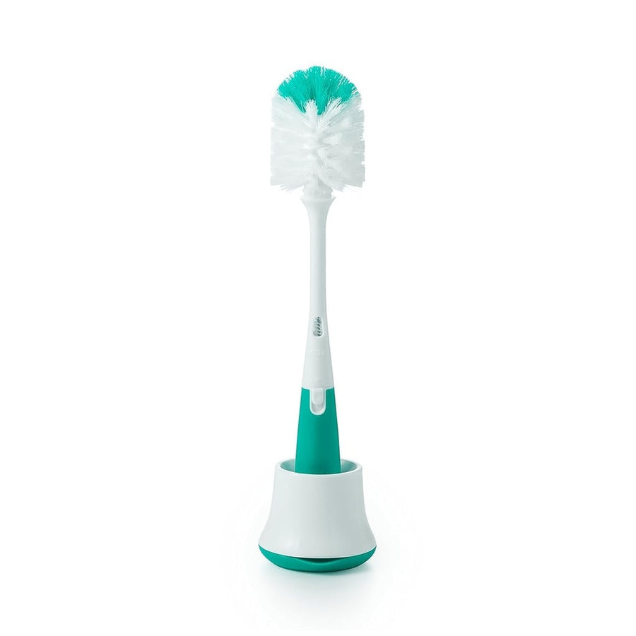 OXO Tot Bottle Brush with Detail Cleaner and Stand, Teal