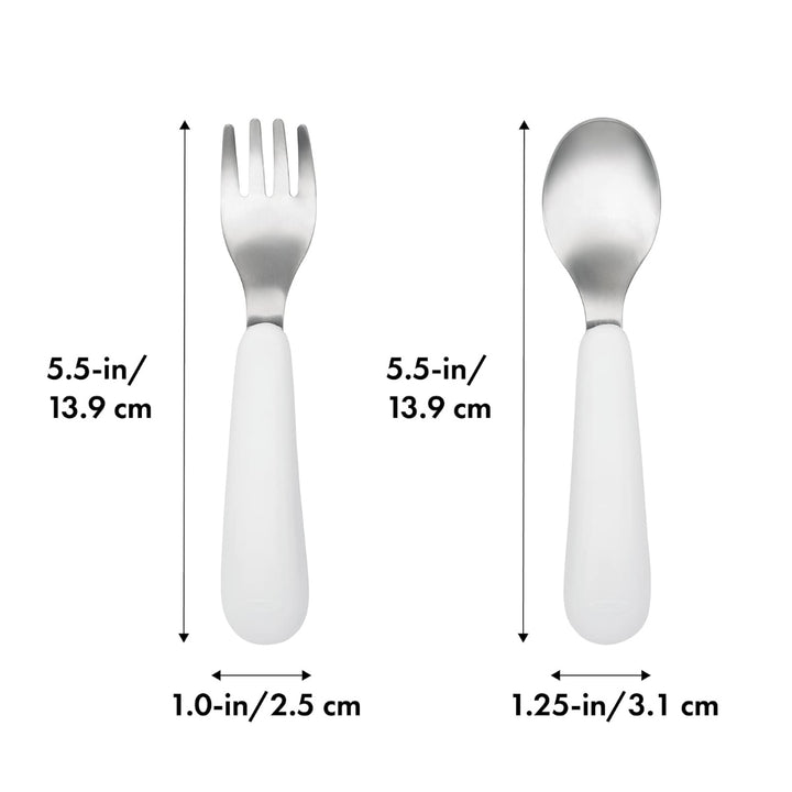 OXO Tot Fork & Spoon Set - Teal