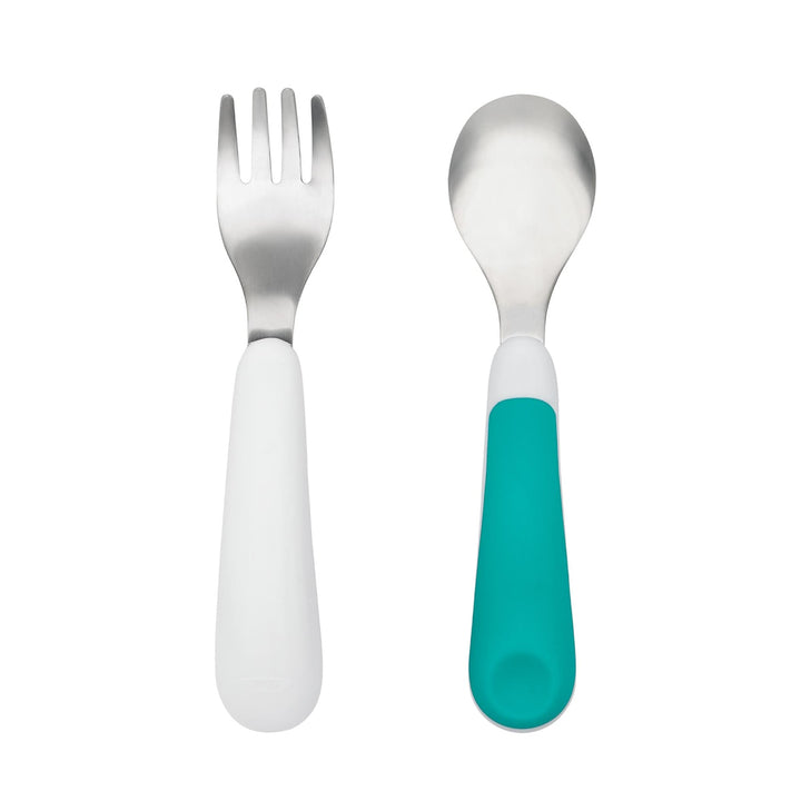 OXO Tot Fork & Spoon Set - Teal