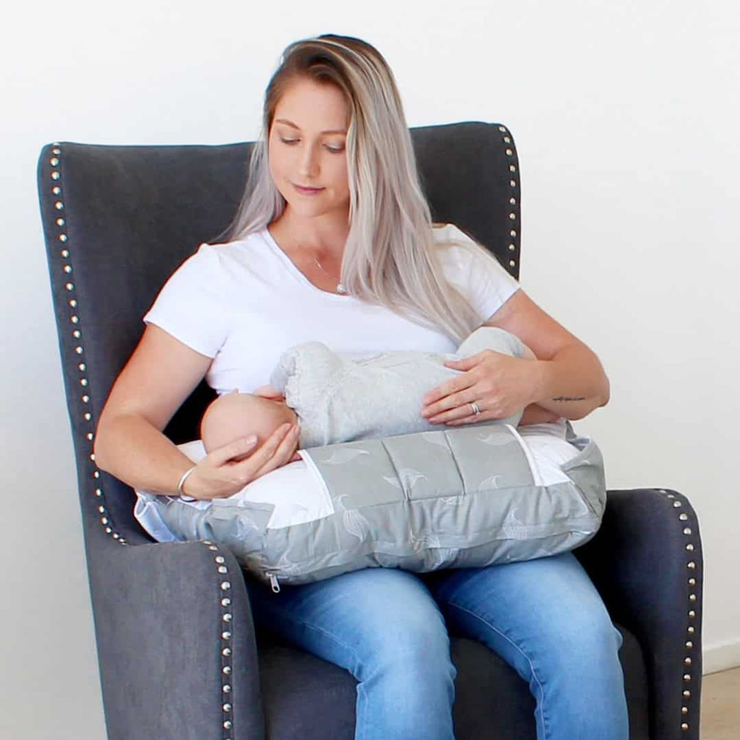 Babyhood Organic Nursing Pillow with Toybar