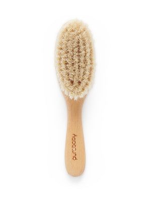 Purebaby Goat Hair Brush with beechwood handle