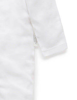 Purebaby Zip Growsuit in White - official product photo 4