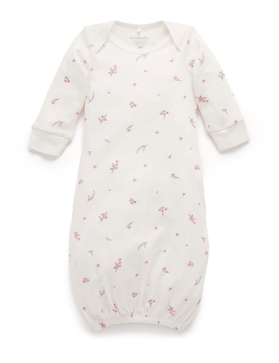 Purebaby Sleepsuit in Vanilla Blossom - official product photo 1