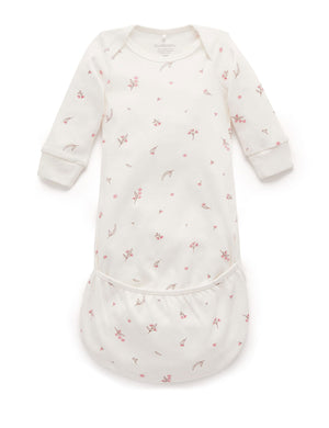 Purebaby Sleepsuit in Vanilla Blossom - official product photo 4