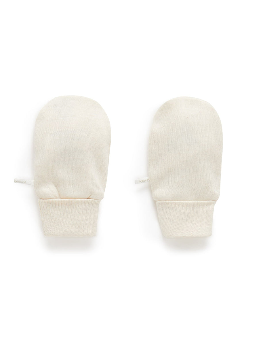 Purebaby Essentials Mittens in Wheat Melange