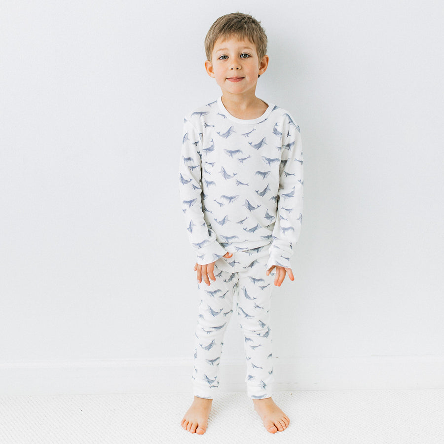 KAYS + KINS PJ Set - Whales Lullaby - 1-2Y