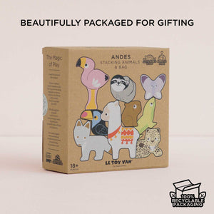 Le Toy Van Andes Stacking Animals packaging
