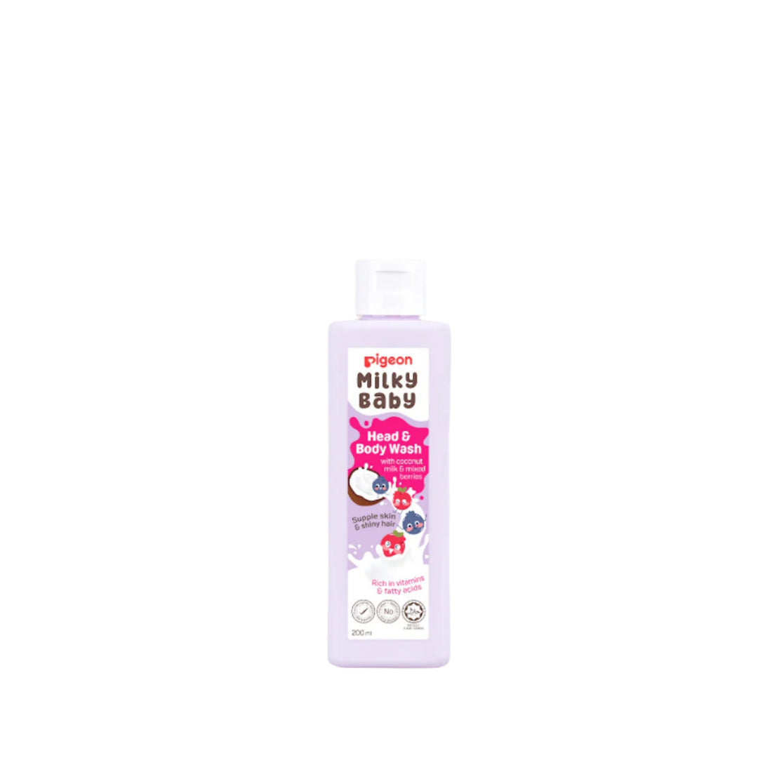 Pigeon Milky Baby Head and Body Wash