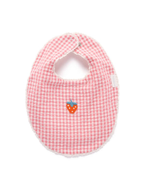 Purebaby Organic Cotton Gingham Bib