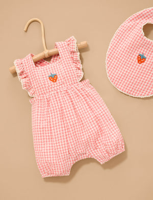 Purebaby Organic Cotton Gingham Bib