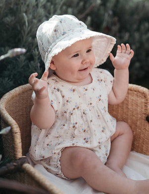 Purebaby Organic Cotton Garden Floral Romper