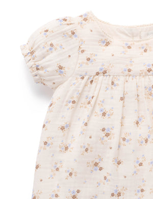 Purebaby Organic Cotton Garden Floral Romper
