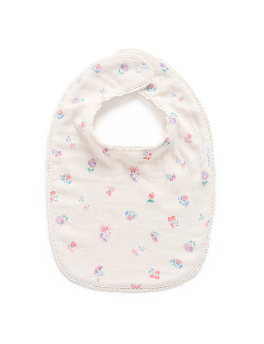 Purebaby Marigold Print Bib