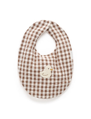 Purebaby Organic Cotton Gingham Bib