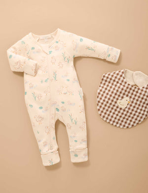 Purebaby Organic Cotton Gingham Bib