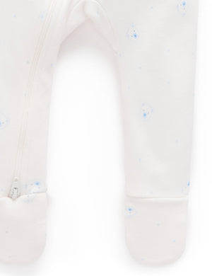 Purebaby 2 Pack Zip Growsuit in Pale Blue Bear Pack - official product photo 5