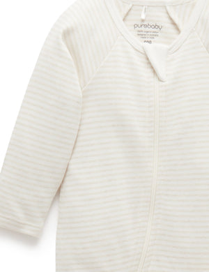 Purebaby 2 Pack Zip Growsuit in Vanilla Bear Pack - official product photo 5
