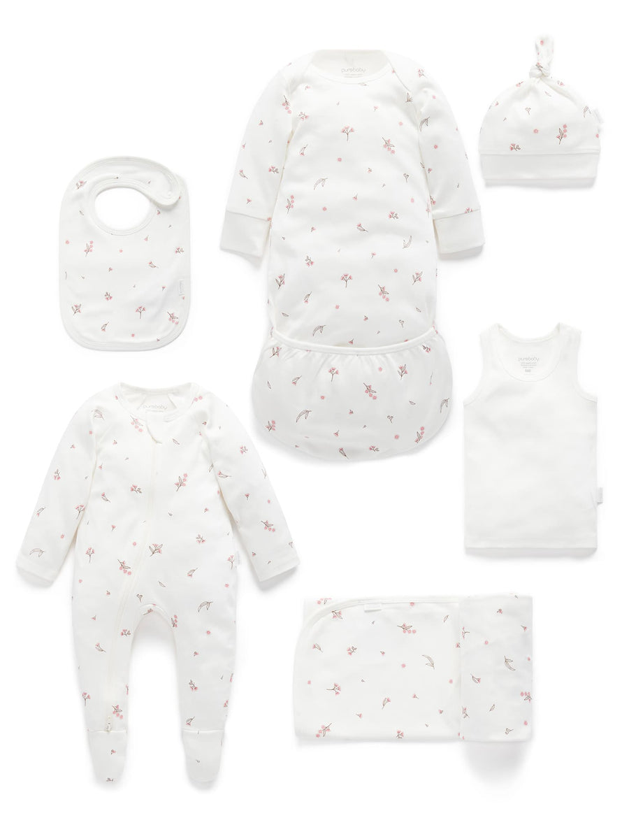 Purebaby Newborn Hospital Pack - Vanilla Blossom