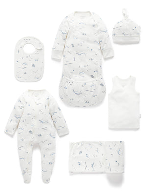 Purebaby Newborn Hospital Pack - Vanilla Nautical