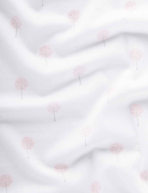 Purebaby 2 Pack Muslin Wrap - Pale Pink Tree print detail