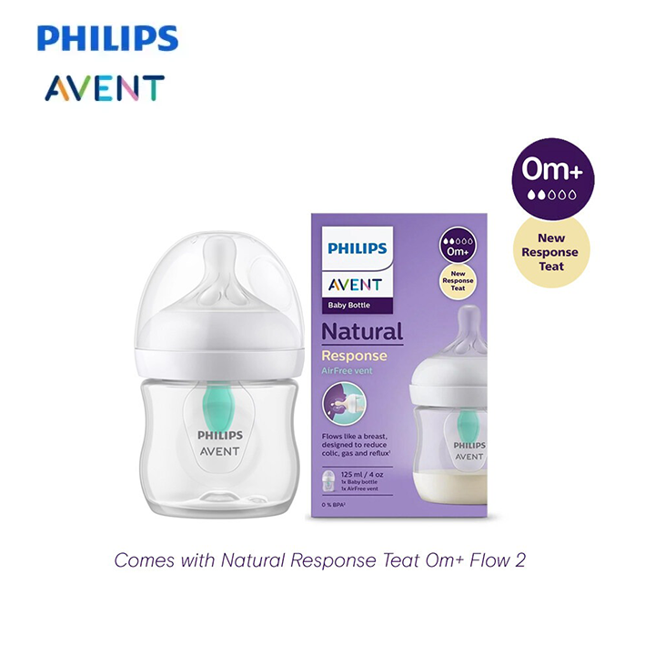 Philips Avent Bottle Natural Response With Airfree Vent 125ML/4Oz