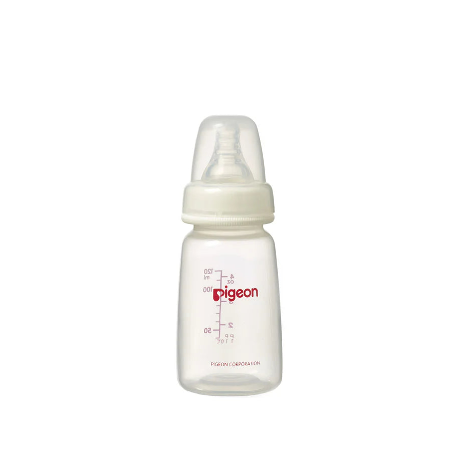 Pigeon Slim Neck PP Nursing Bottle with Peristaltic Nipple 120ml