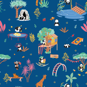 Panda Playground print detail