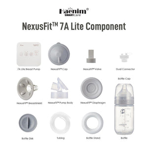 Haenim NexusFit 7A Lite component chart showing all included parts