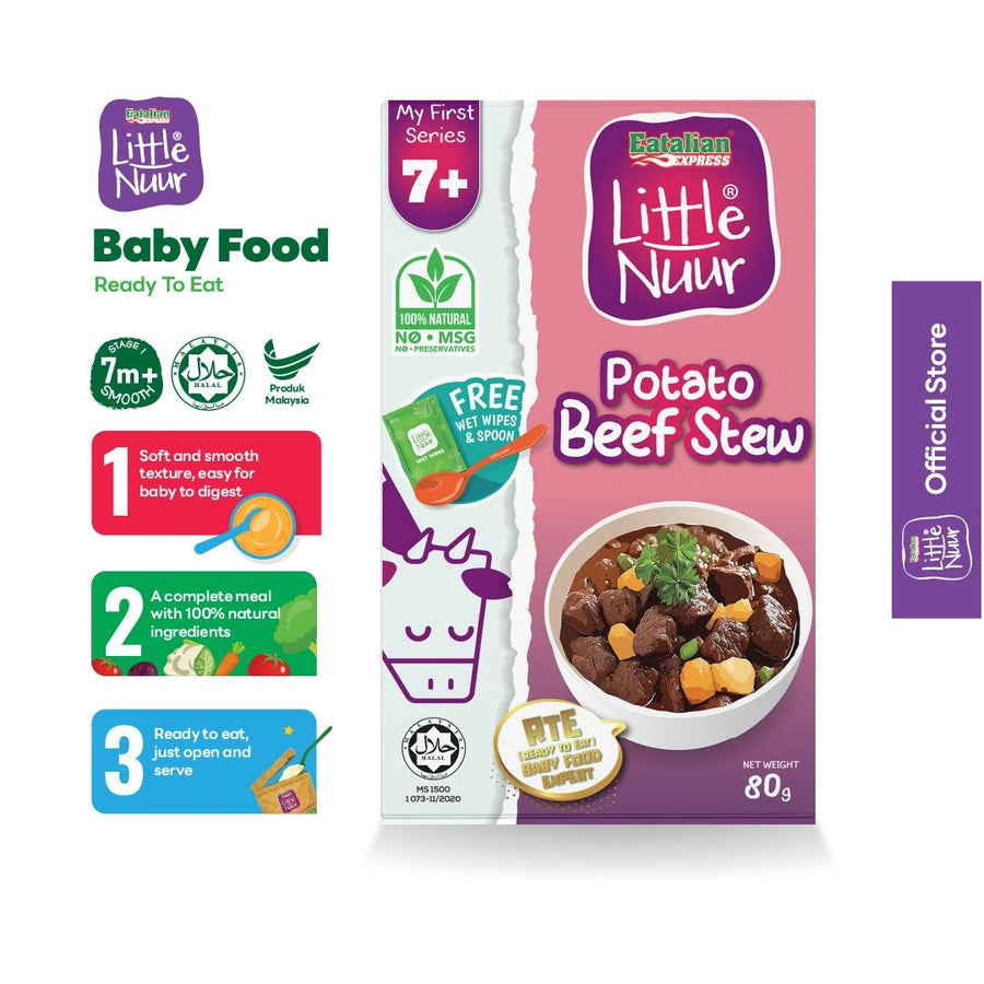 Little Nuur My First Series Potato Beef Stew 80g, 7m+
