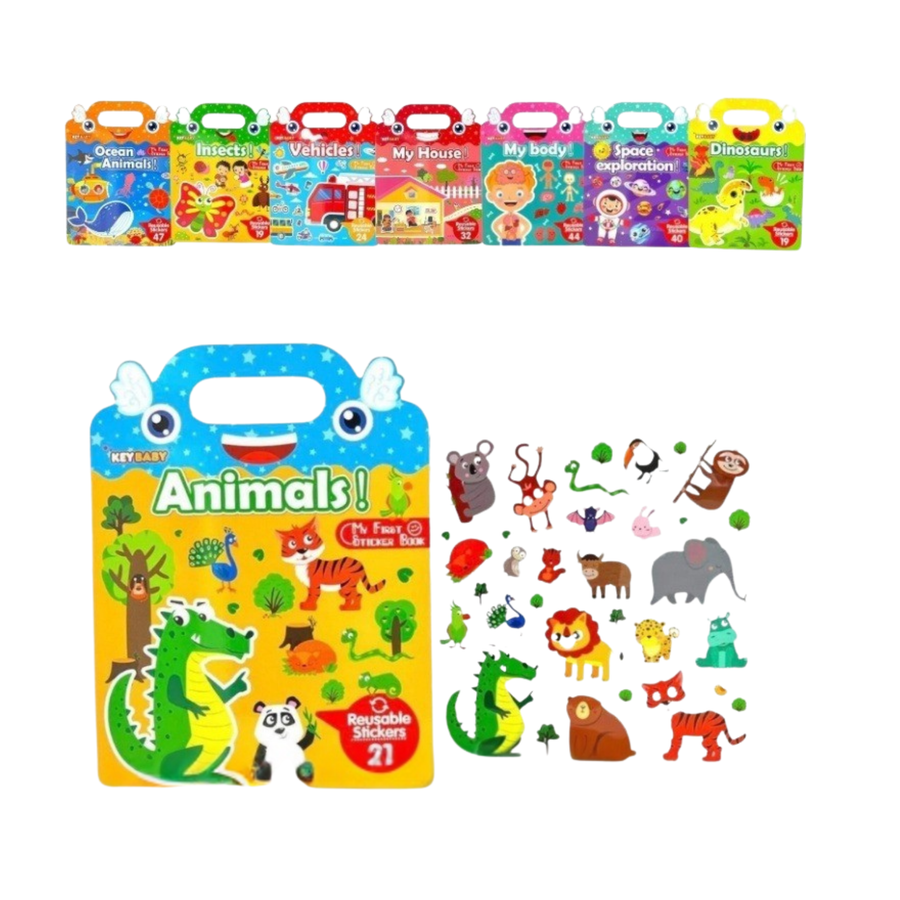 ELM Keybaby My First Sticker Book (Reusable Jelly Stickers)