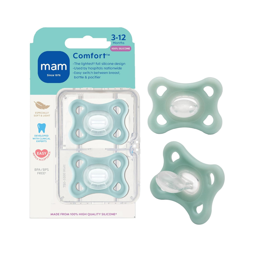 MAM Comfort Pacifier Grey Green
