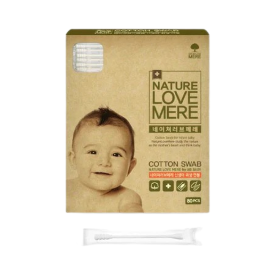 Nature Love Mere Cotton Swab For Newborn (Portable) - 80PCS