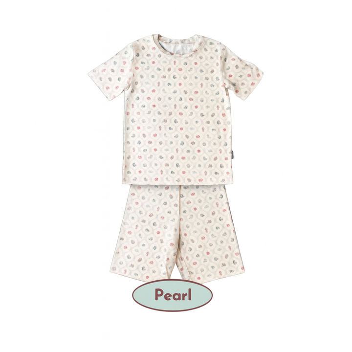 Koobicles Tencel Ocean Dreams In Ivory Pearl Basic Kid Set