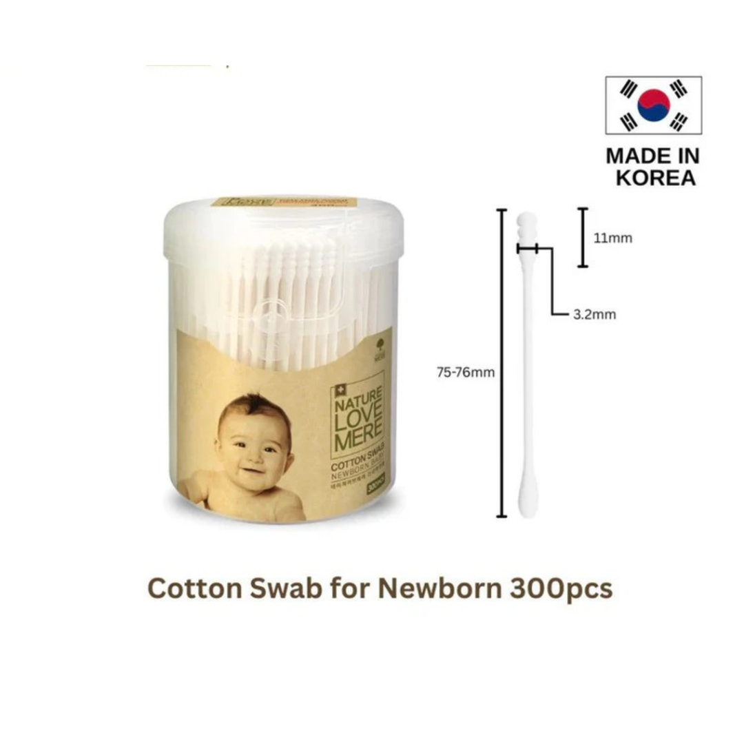 Nature Love Mere Cotton Swab For Newborn - 300PCS