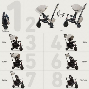 SmarTrike SmartFold 8 in 1 Trike 700 (Red)