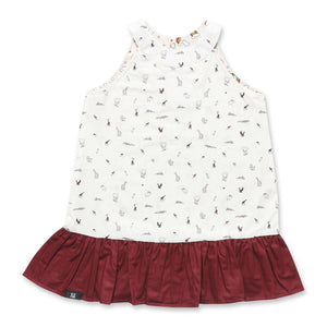 Maison Q Qingzhao Reversible Dress - safari animals side