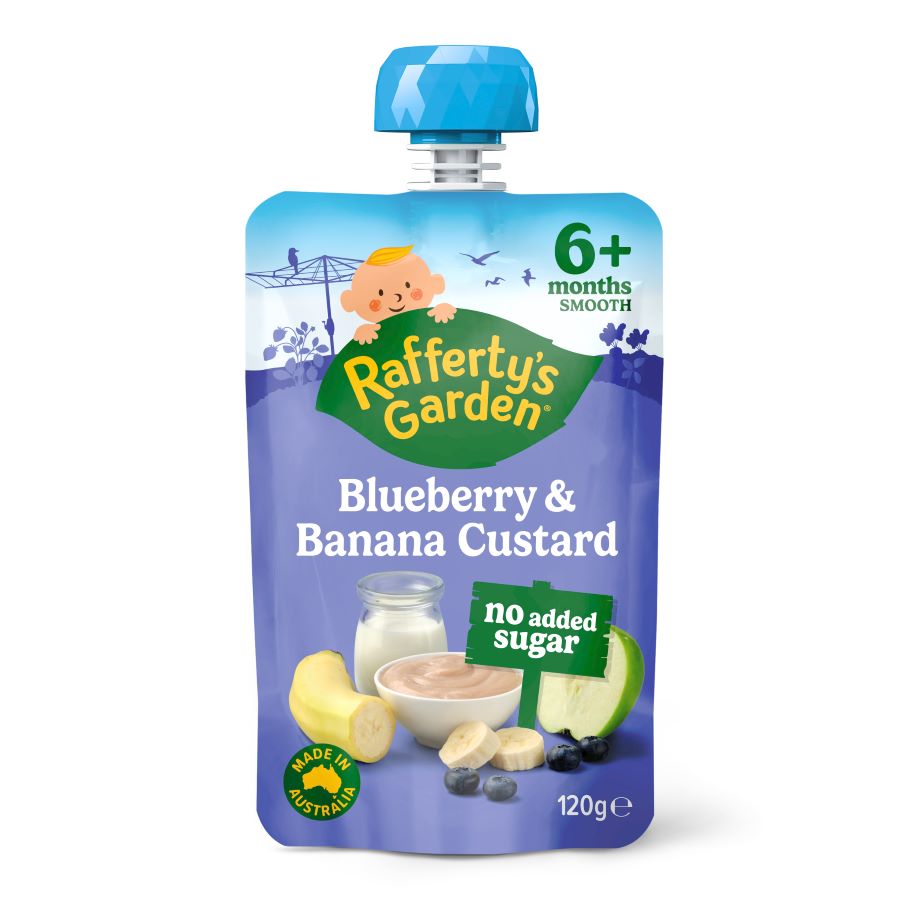 Rafferty's Garden Blueberry and Banana Custard 120g pouch