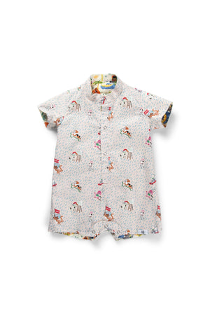 Maison Q Raining C&D Reversible Boy Onesie