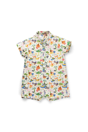 Maison Q Raining C&D Reversible Boy Onesie