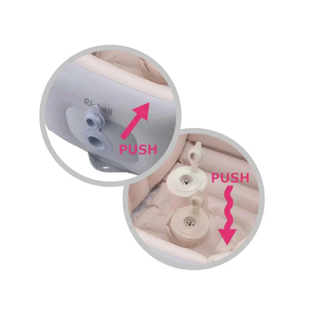 Richell Bath Tub With Support Soft Baby Bath Step Up