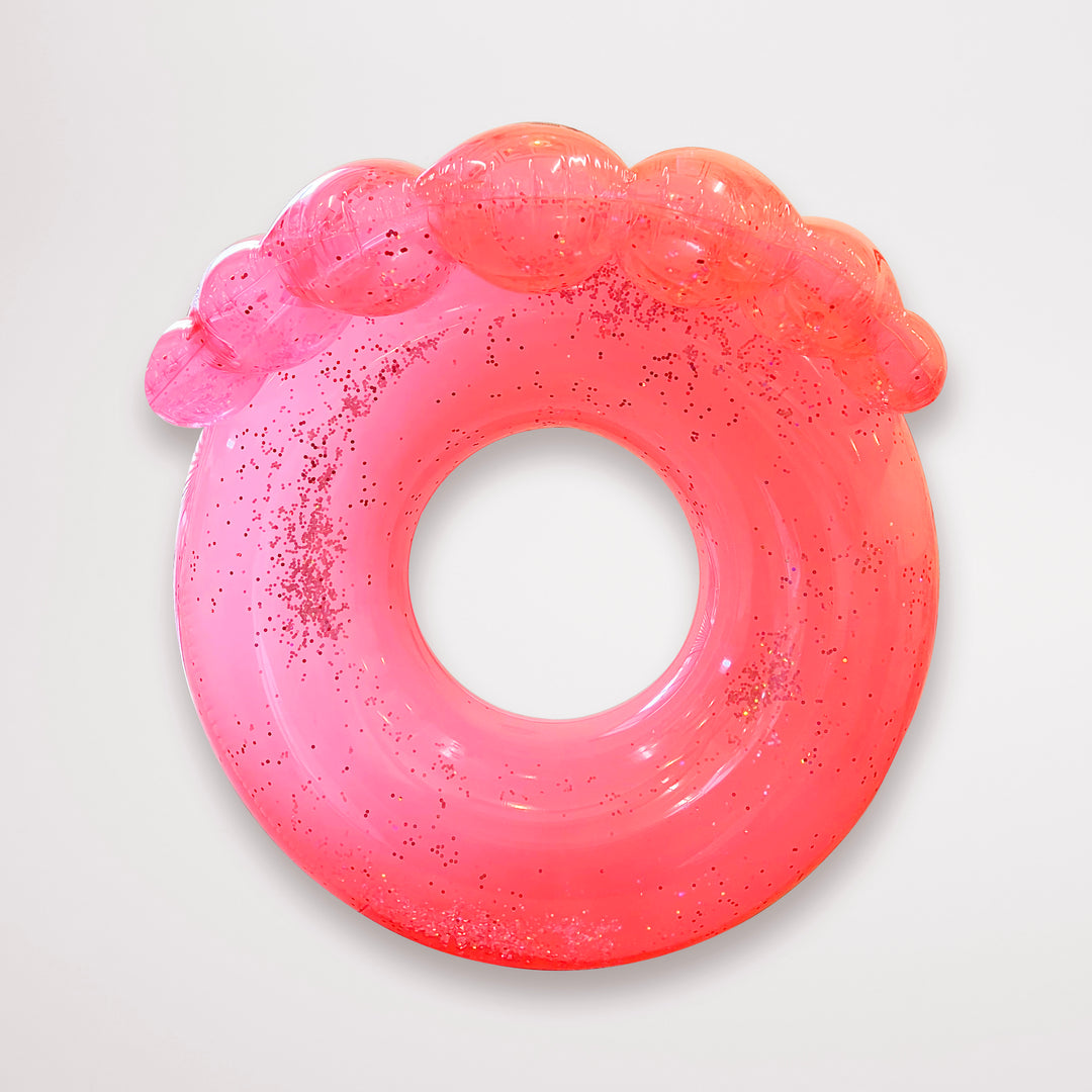 Sunnylife Luxe Pool Ring Shell Neon Coral