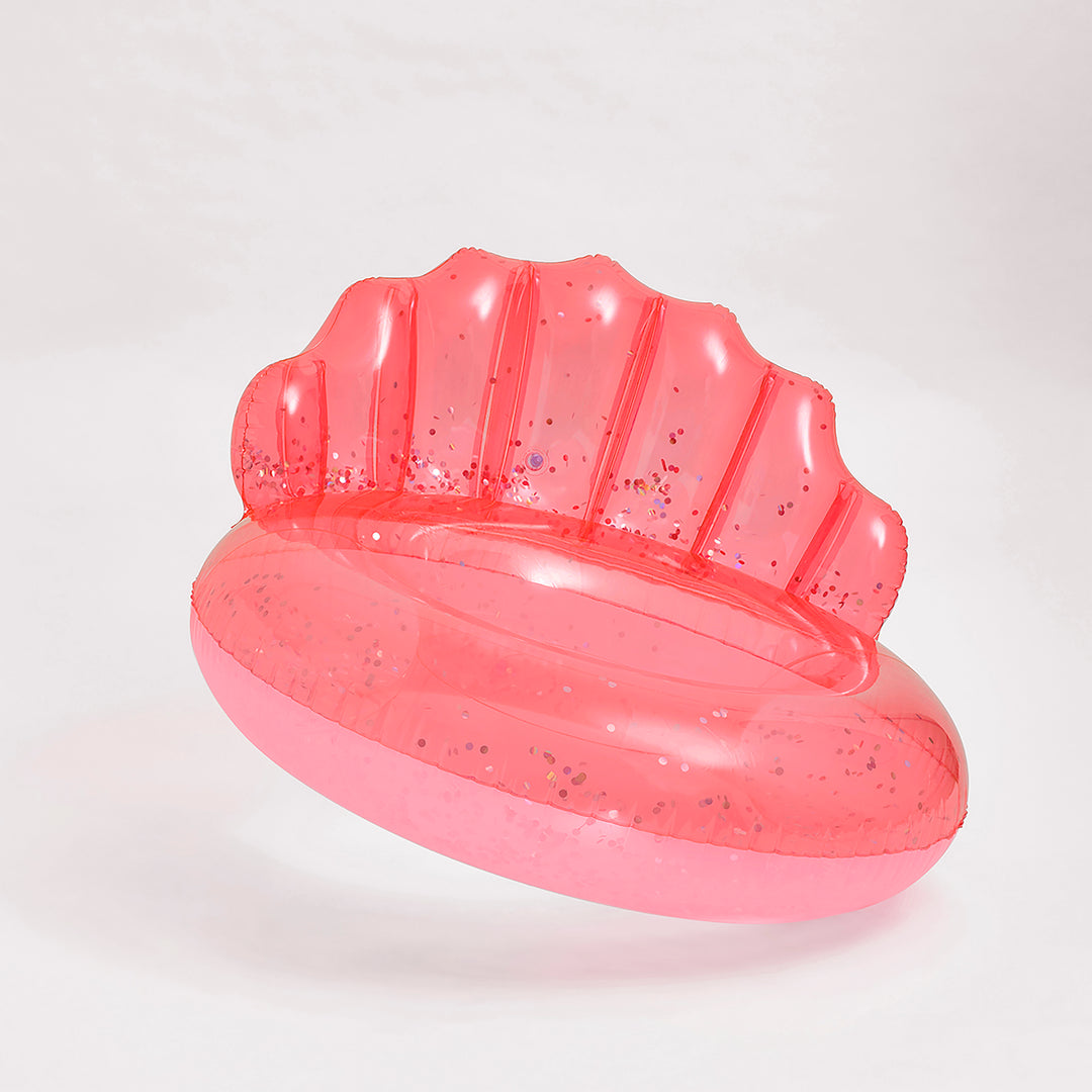 Sunnylife Luxe Pool Ring Shell Neon Coral
