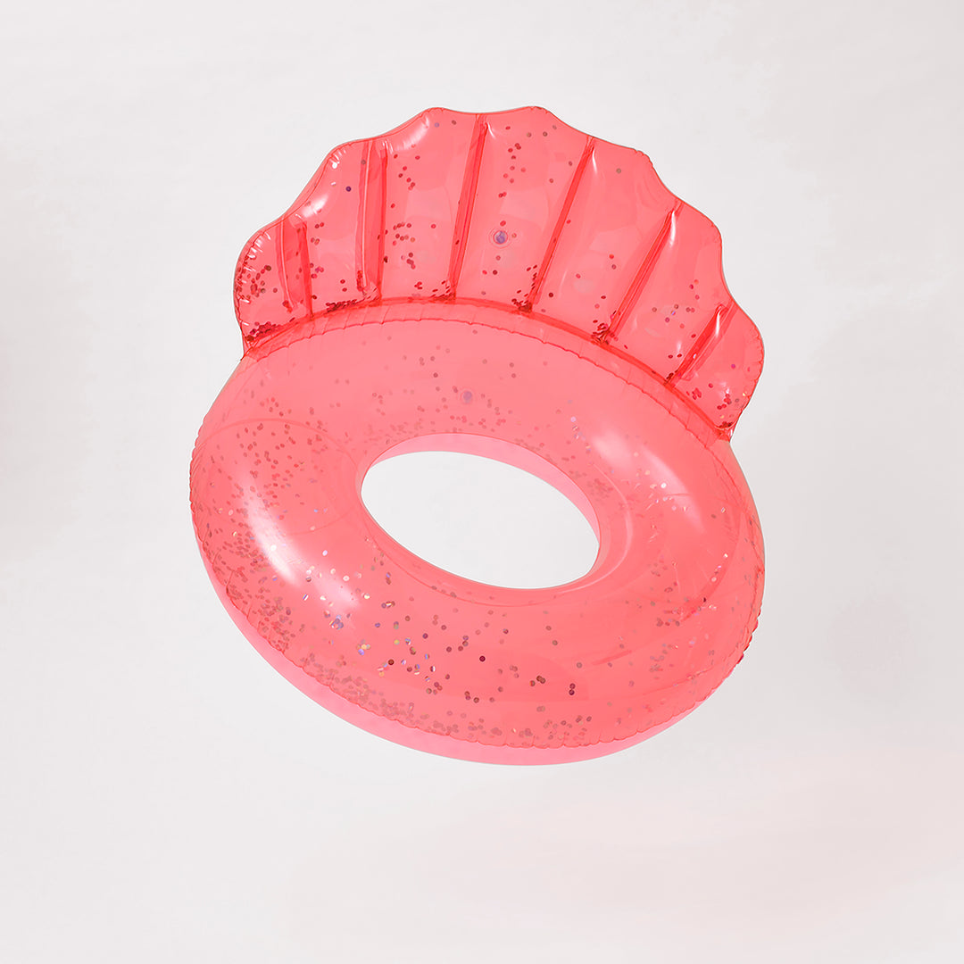Sunnylife Luxe Pool Ring Shell Neon Coral